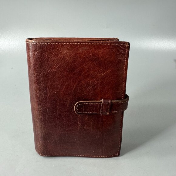 Vintage Coach Burgundy Wallet w/ "The Story of Coach Water Buffalo Hide" Booklet - Picture 1 of 15